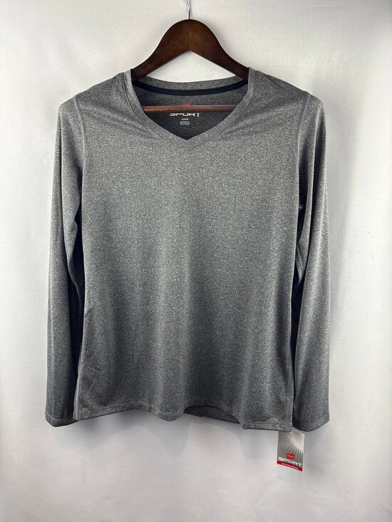 Hanes Tops - Women’s Hanes Sport Medium Heather Gray Long Sleeve